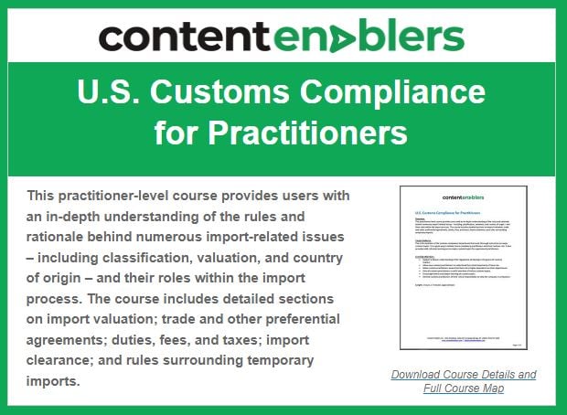 Customs Compliance Header