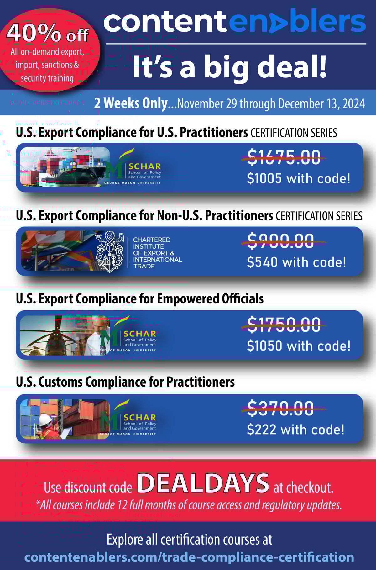 Deal Days Certification Courses