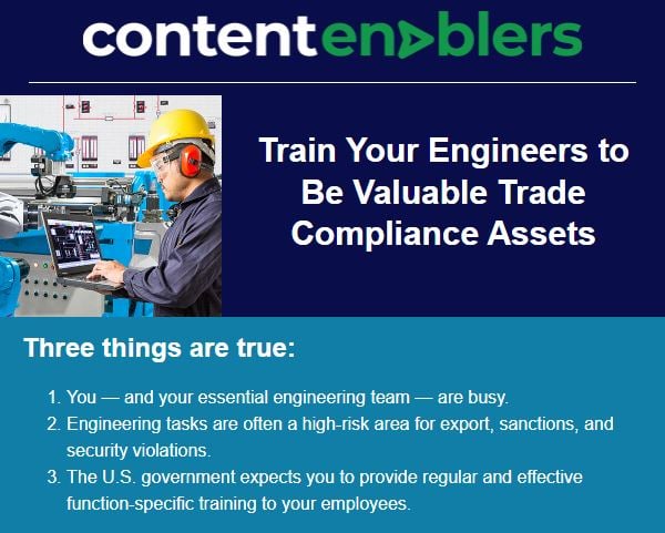 Engineers Trade Compliance Training