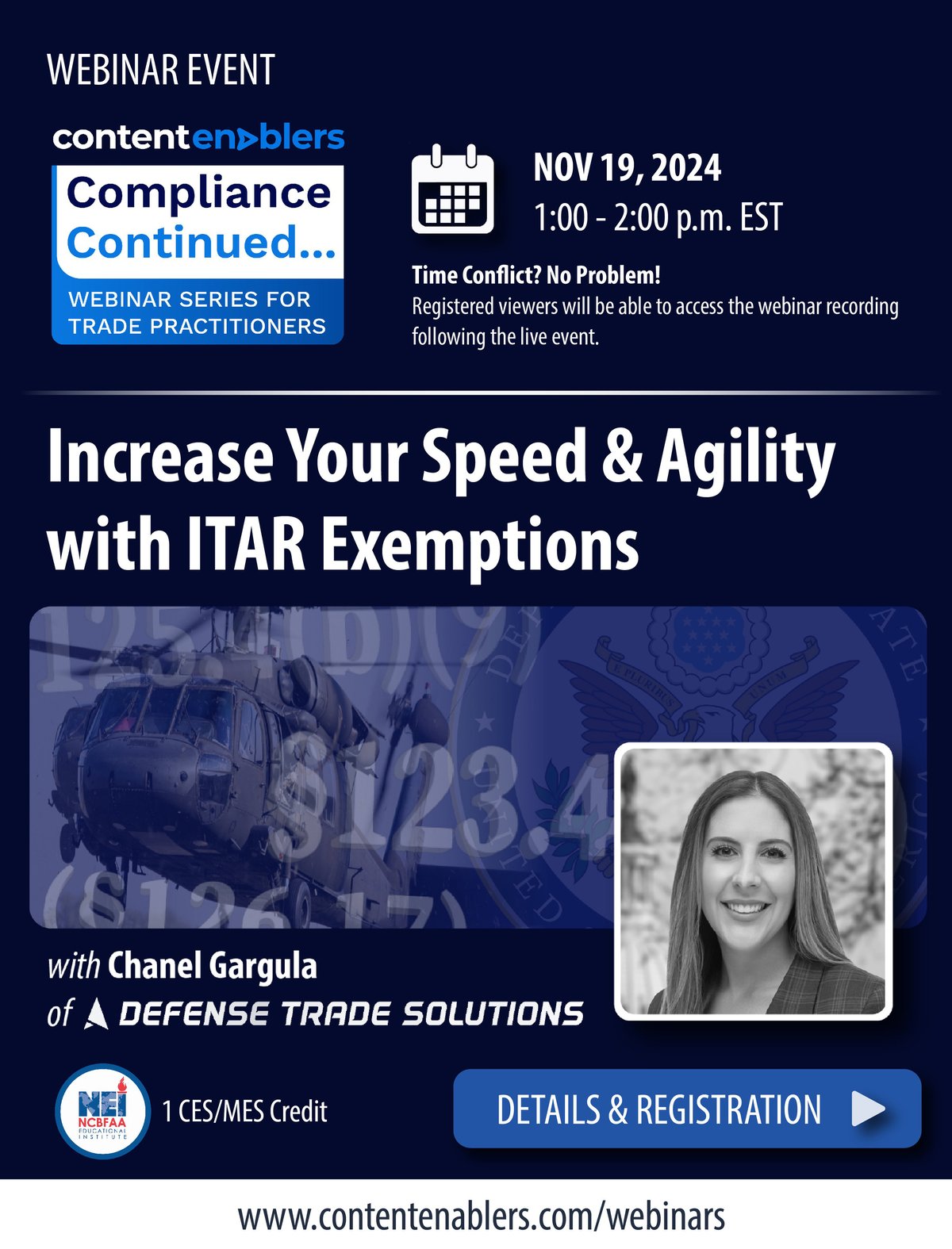 Social Media NOV 19 2024 ITAR Exemptions Webinar