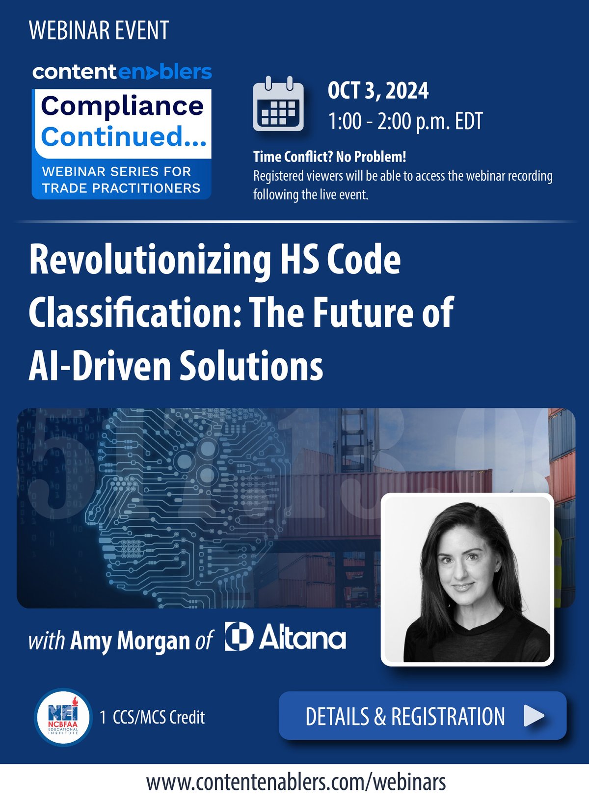 Social Media OCT 3 2024 HS Codes and AI Webinar