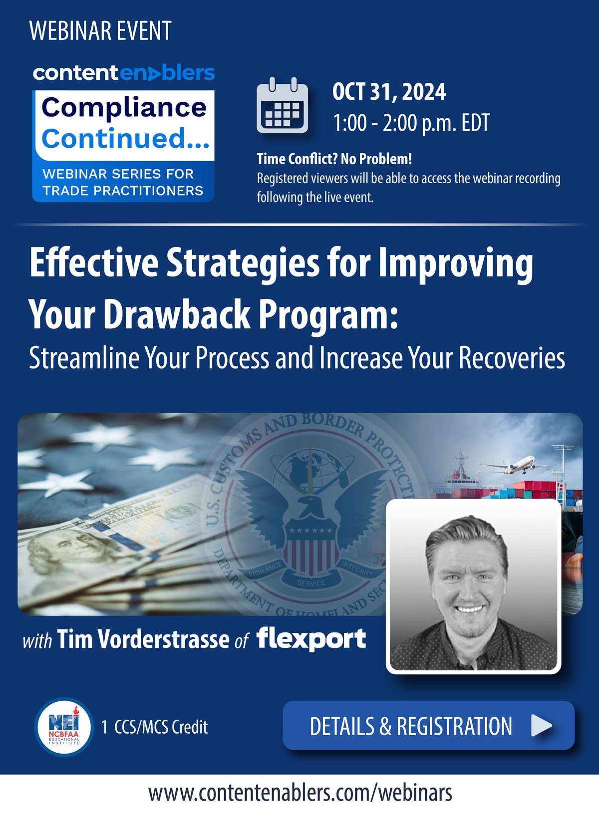 Social Media OCT 31 2024 Duty Drawback Webinar